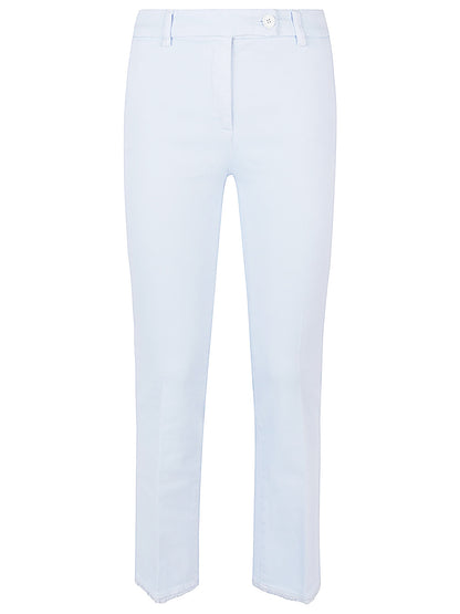 Cotton straigh-leg trousers