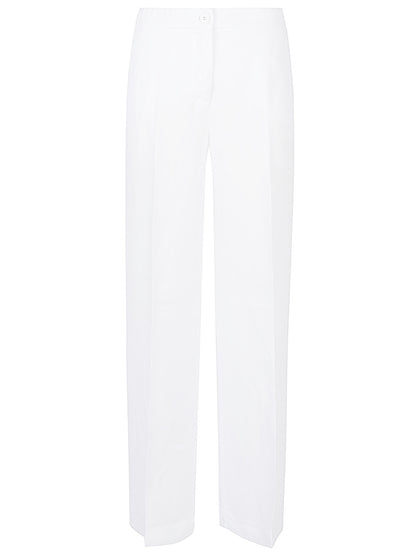 Linen blend trousers
