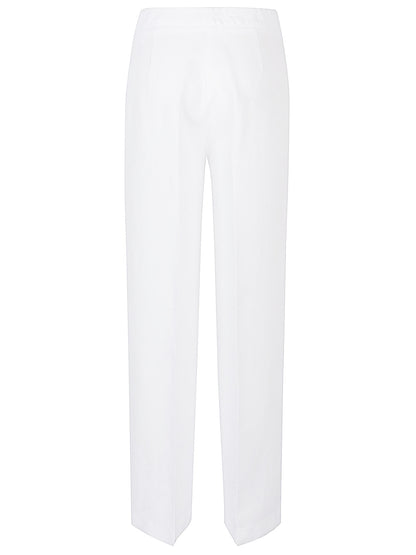 Linen blend trousers