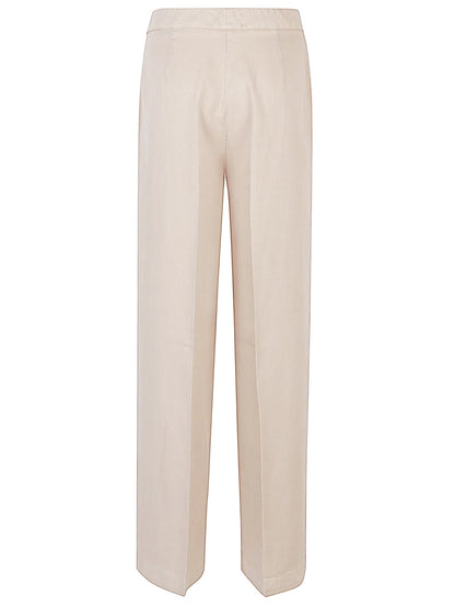 Linen blend trousers