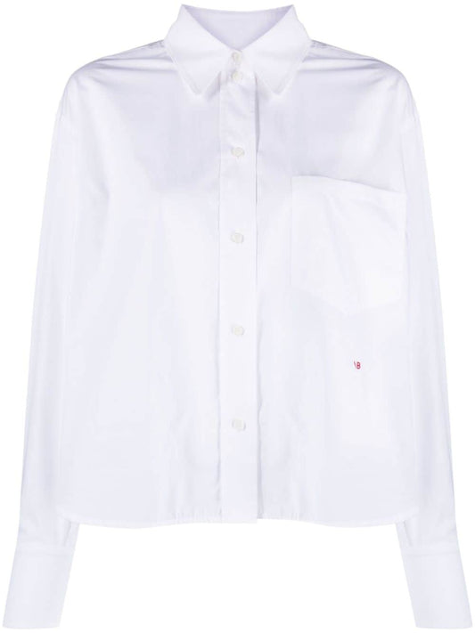 Cotton cropped shirt