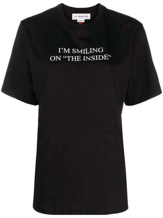 I'm smiling in the inside cotton t-shirt