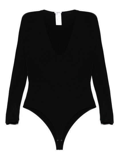 V-necked bodysuit