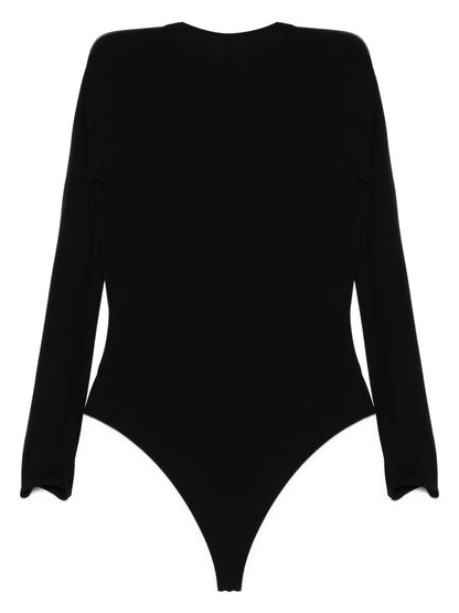 V-necked bodysuit