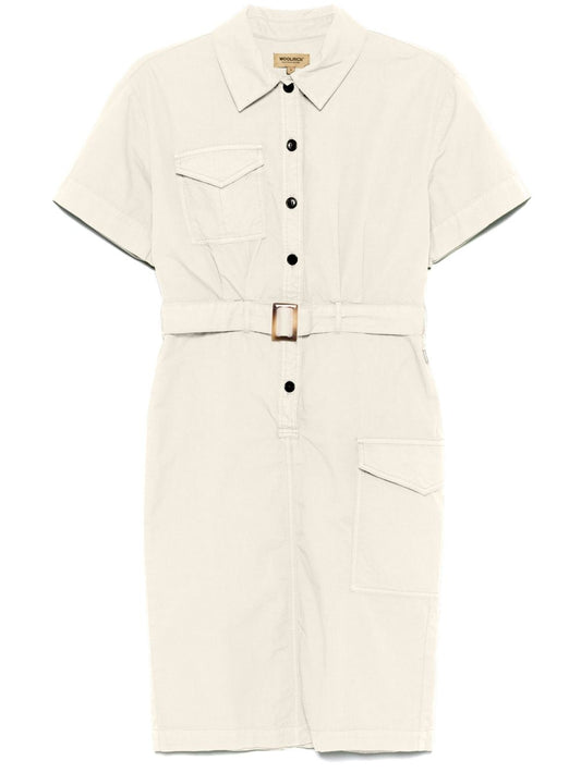 Cotton shirt dress