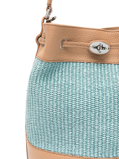 Mondà vimini small bucket bag