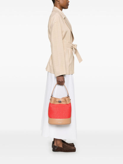 Mondà vimini small bucket bag