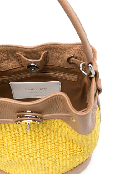 Mondà vimini small bucket bag