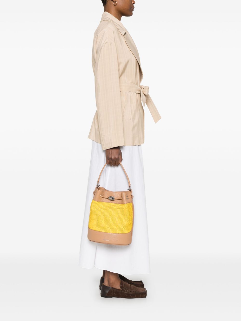 Mondà vimini small bucket bag