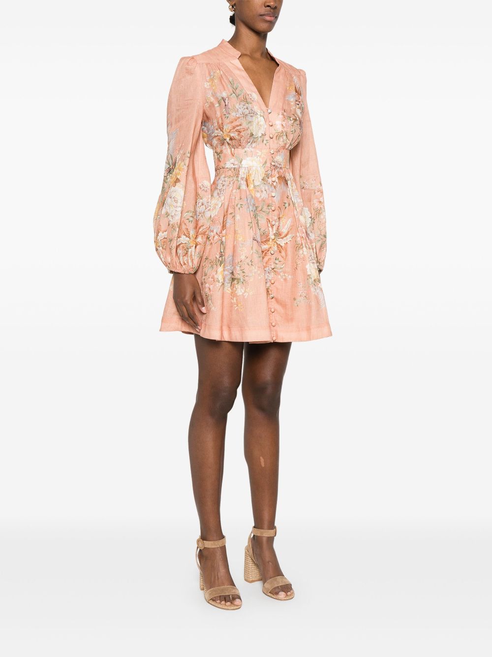 Tallow printed cotton dress