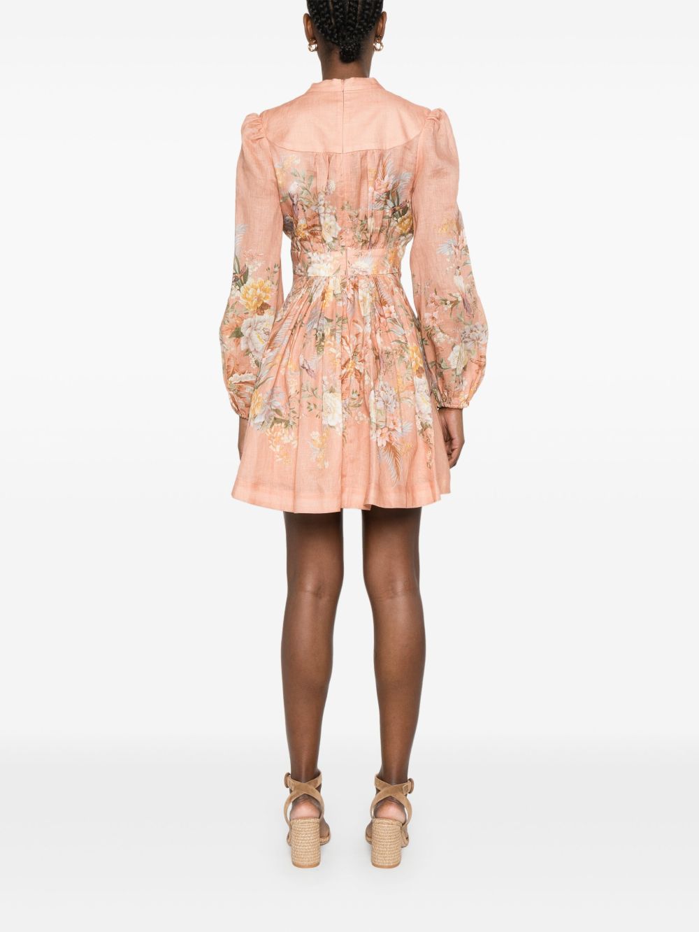 Tallow printed cotton dress