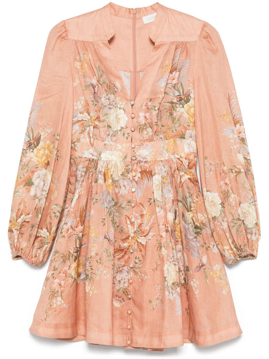 Tallow printed cotton dress
