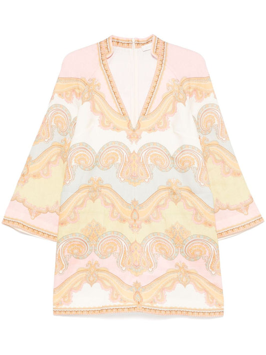 Maxine printed cotton tunic dress