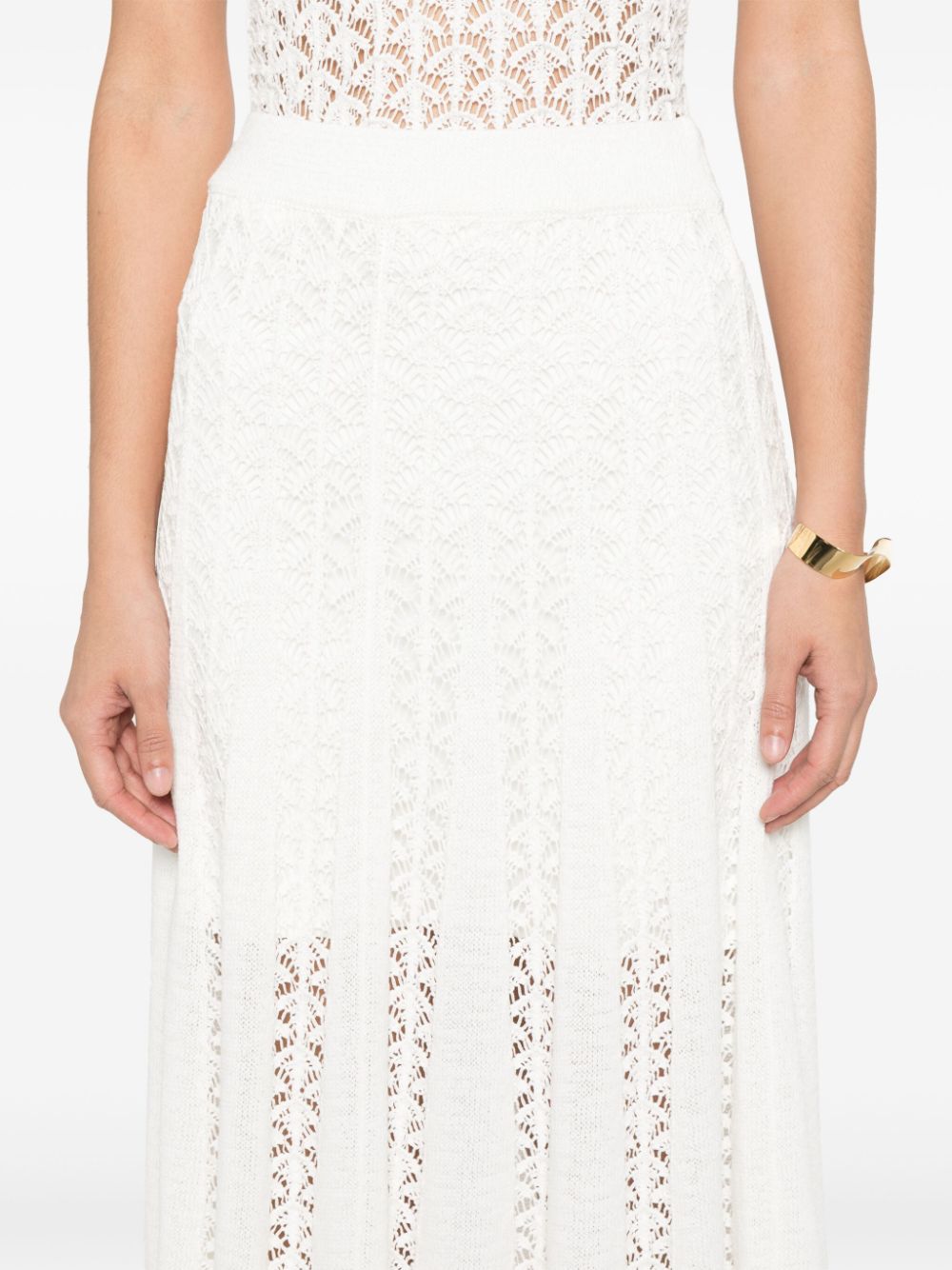 Wylie knitted midi skirt