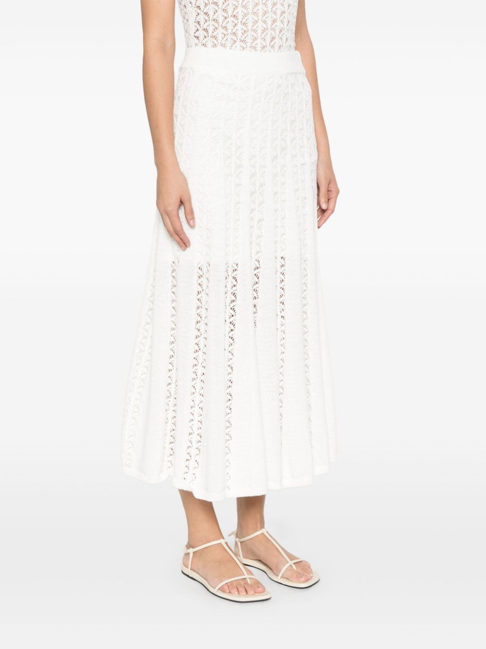 Wylie knitted midi skirt