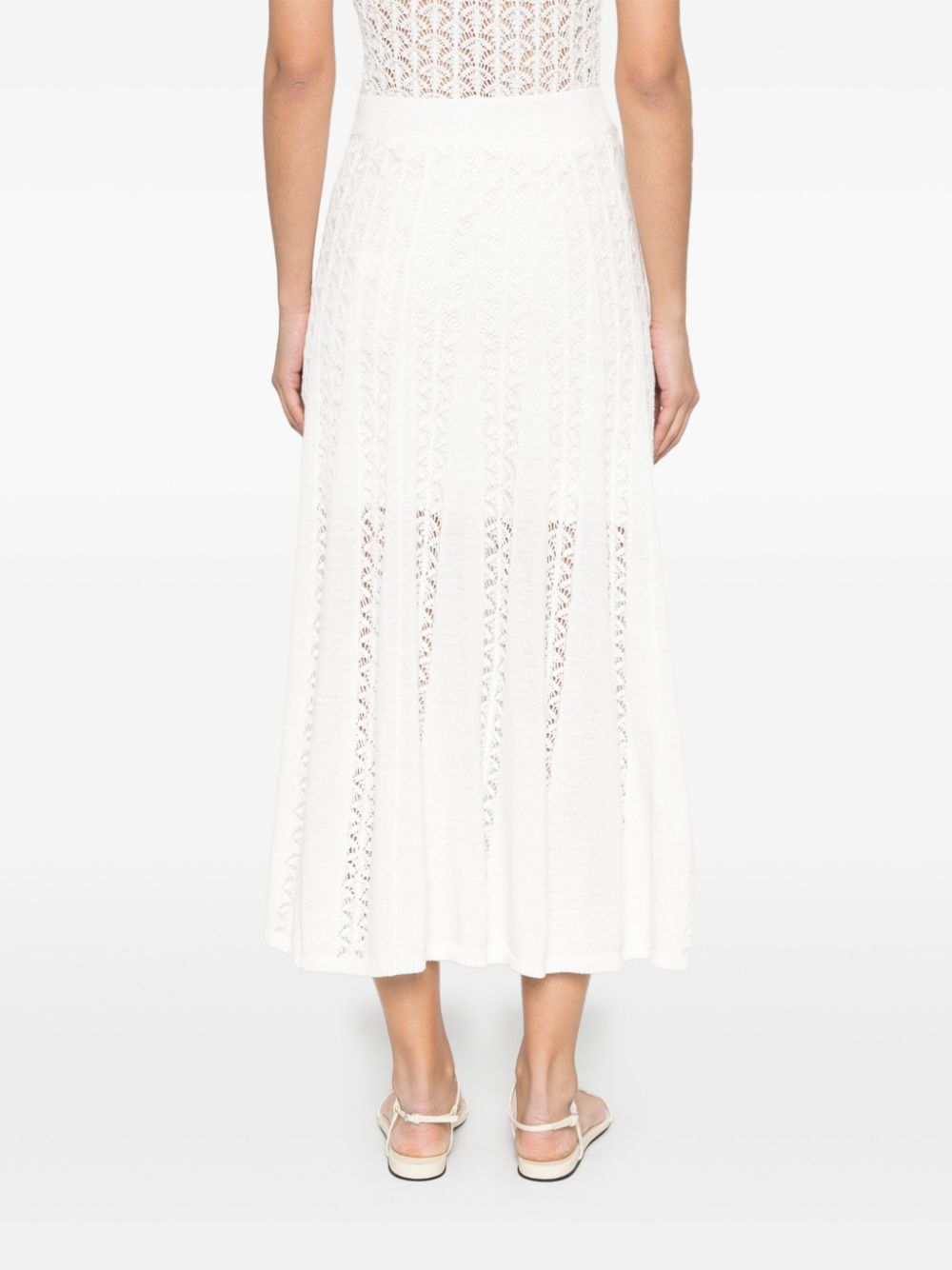 Wylie knitted midi skirt