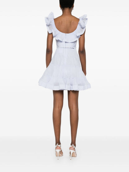 Pleated mini dress
