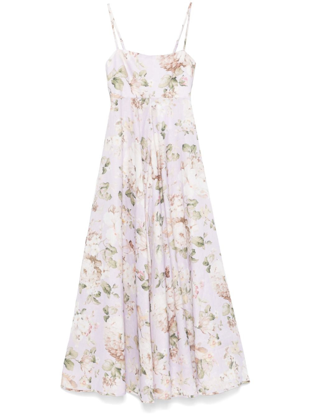 Acacia printed linen dress